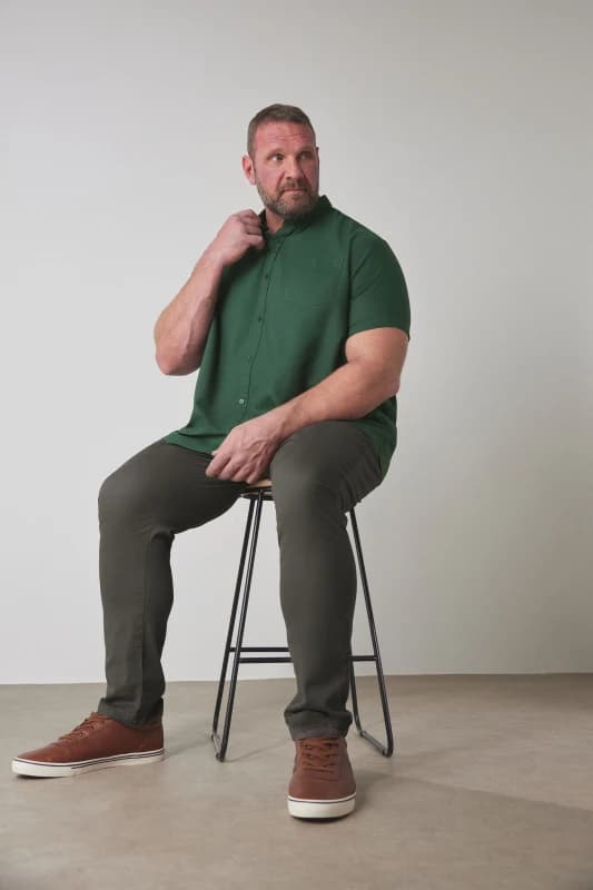 Image of BadRhino Slim Fit Chino Trousers Grey
