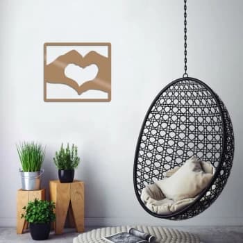 Image of Love2 - Copper Copper Decorative Metal Wall Accessory