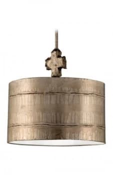 Image of 1 Light Medium Pendant Aged Silver, E27