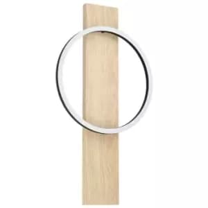 Image of Boyal Integrated LED Wall Light Black, Brown - Eglo
