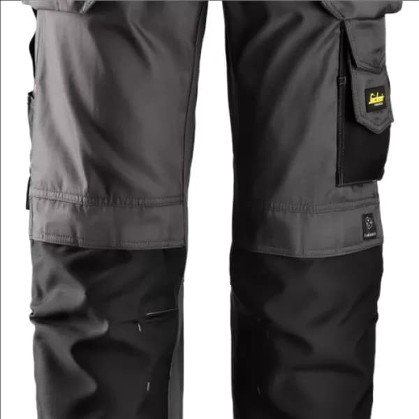 Image of Snickers Craftsmen Holster Pockets Trousers, DuraTwill - Muted Black - Waist 31" Inside leg 35"
