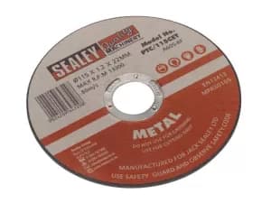 Image of Genuine SEALEY PTC/115CET Cutting Disc Ø115 x 1.2mm 22mm Bore
