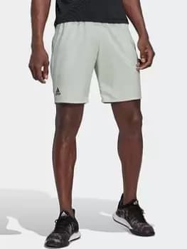 Image of adidas Club Stretch-woven Tennis Shorts, Green Size M Men