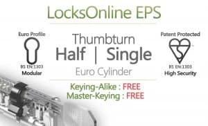 Image of LocksOnline EPS Thumbturn Only Euro Cylinder