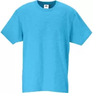 Image of Portwest B195 Turin Premium T-Shirt Sky Blue 2XL