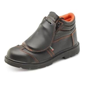 Image of Click Footwear Metatarsal Boot S3 PU Rubber Leather Size 10 Black Ref