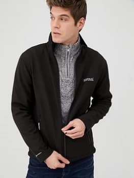 Image of Regatta Cera Softshell Jacket, Black, Size L, Men
