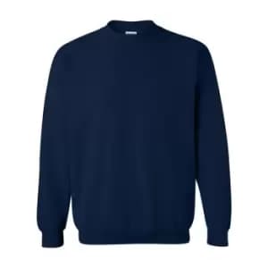 Image of Gildan Childrens Unisex Heavy Blend Crewneck Sweatshirt (Pack Of 2) (XS) (Navy)