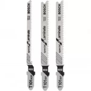 Image of Bosch 3 Piece Jigsaw Blade Set for Laminates