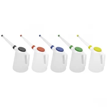 Image of Sealey JDL5SET Oil Containers with Lid & Flexible Spouts 5L - Set of 5