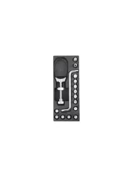 Image of Beta Tools T264 16pc Oil Drain Plug Socket Set in Hard Tray for Roller Cabs