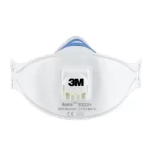 Image of 3M Aura Disposable Dust Mask 9322+, Pack Of 2