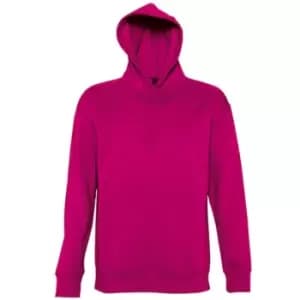 Image of SOLS Slam Unisex Hooded Sweatshirt / Hoodie (S) (Fuchsia)