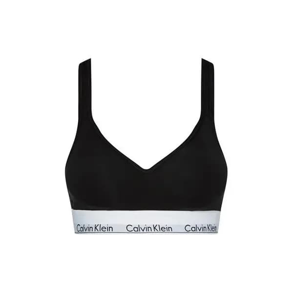 Image of Calvin Klein cotton bralette lightly lined - Black 8