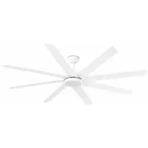 Image of Faro Century LED White 8 Blade Ceiling Fan With DC Motor Smart