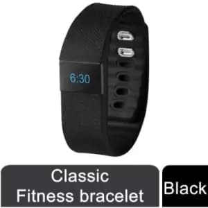 Image of Classic Fitness Tracker Bluetooth Bracelet - Black - Bas-tek
