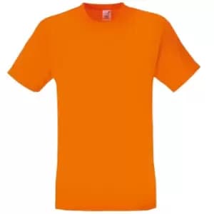 Image of Fruit Of The Loom Mens Screen Stars Original Full Cut Short Sleeve T-Shirt (3XL) (Orange)