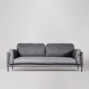 Image of Swoon Munich Smart Wool 3 Seater Sofa - 3 Seater - Pepper
