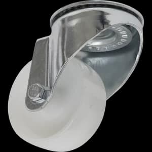 Image of Sealey Bolt Hole Swivel Castor White 80mm