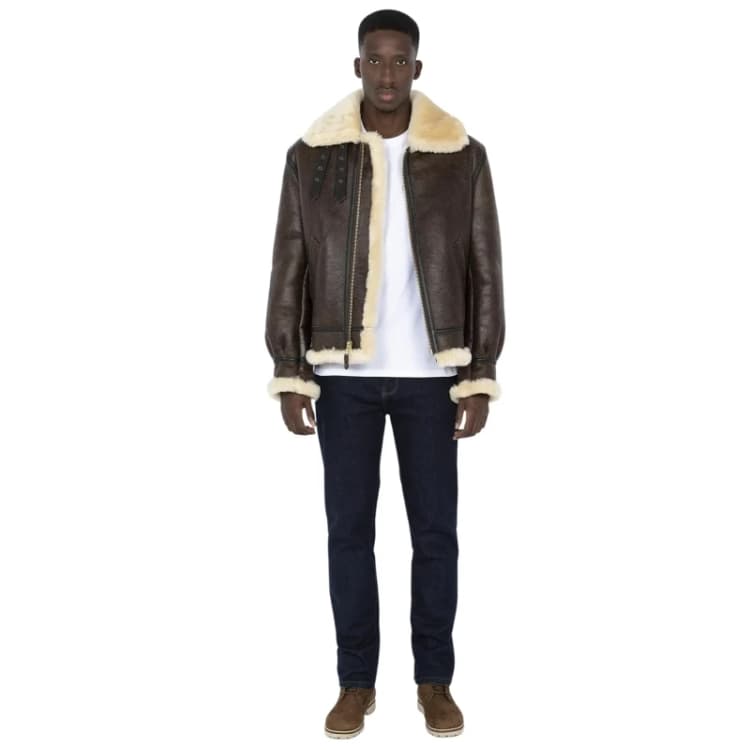 Image of Schott Jacket Schott b3 ex-jaj7 Marron Male 46