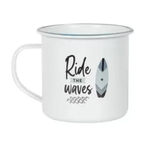 Image of Ride The Waves Enamel Style Mug