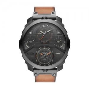 Image of Diesel Mens Machinus SS IP Gun Watch - DZ7359
