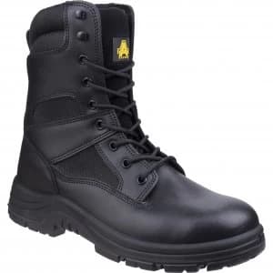 Image of Amblers Mens Safety Combat Hi-Leg Waterproof Metal Free Boots Black Size 11