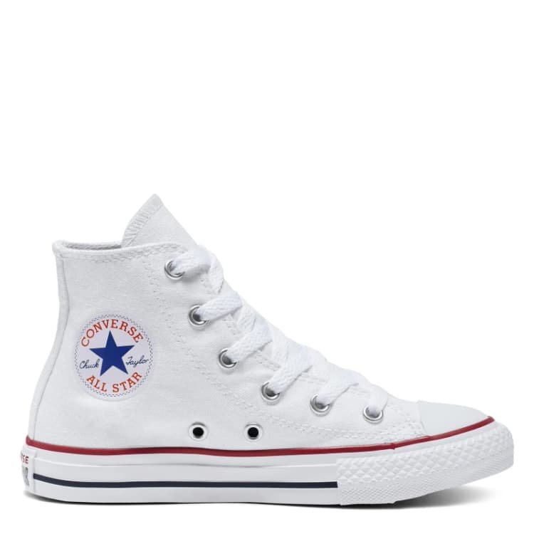 Image of Converse white all star hi Junior trainers White UK 12.5 (EU 31)