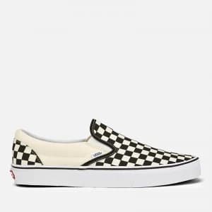 Image of Vans Classic Slip-On Trainers - Black/White Checkerboard - UK 3