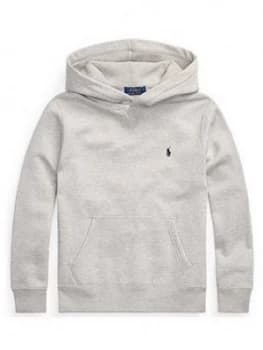 Image of Ralph Lauren Boys Classic Pocket Hoodie - Grey, Size 10-12 Years, M