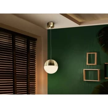 Image of Schuller Lighting - Schuller Sphere - Integrated LED Globe Ceiling Pendant Brass