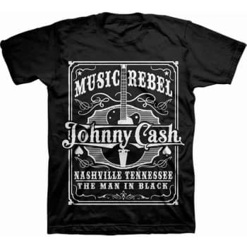 Image of Johnny Cash - Music Rebel Unisex X-Large T-Shirt - Black