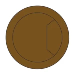 Image of Trend Desk Work Top Cable Tidy Inserts Brown 80mm
