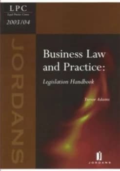 Image of Business Law and Practice by Trevor Adams and College of Law Book