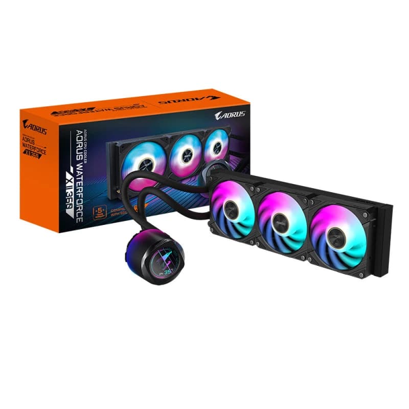 Image of Gigabyte AORUS WATERFORCE X II 360 ARGB Liquid AIO Performance CPU Cooler - 360mm
