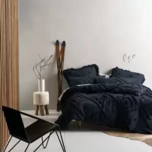 Image of Adalyn Aztec Tufted Duvet Cover Set Indigo