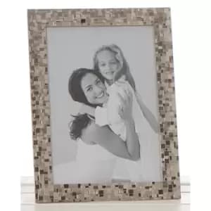 Image of Silver Mosaic Photo Frame (5x7)