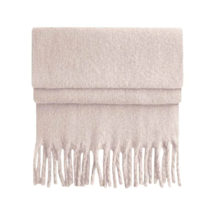 Image of Beechfield Womens Fluffy Scarf in Baby Pink Baby Pink Female One Size