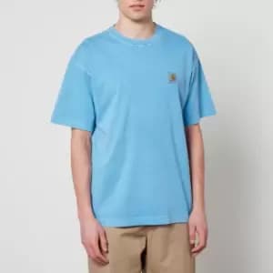 Image of Carhartt Wip S/S Nelson T-Shirt, Piscine, Male, T-Shirts, I029949.1D5GD