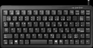 Image of USB PS2 QWERTY German Keyboard Black