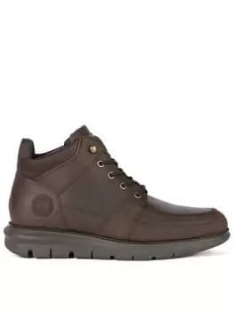 Image of Barbour International Adams Leather Boots - Dark Brown, Size 8, Men