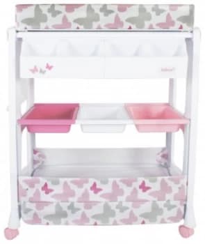 Image of My Babiie Changing Unit Pink Butterfly