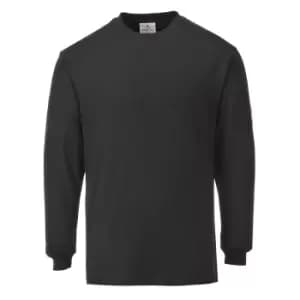 Image of Modaflame Mens Flame Resistant Antistatic T-Shirt Black 3XL