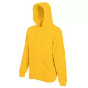 Image of Fruit Of The Loom Mens Hooded Sweatshirt / Hoodie (M) (Sunflower)