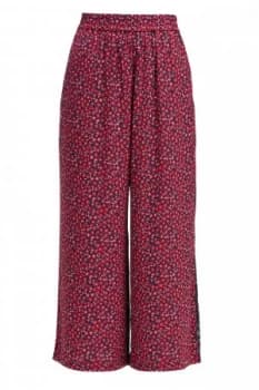 Image of French Connection Aubine Drape Printed Trousers Red