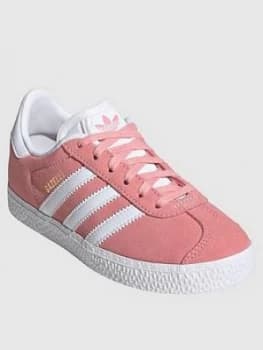 Image of Adidas Originals Childrens Gazelle Trainers - Pink