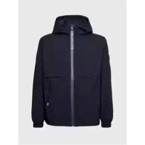 Image of Tommy Hilfiger Th Protect Sail Hooded Jacket - Blue