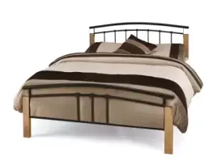 Image of Serene Tetras 4ft6 Double Black Metal Bed