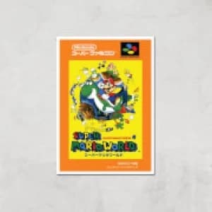 Image of Nintendo Super Mario World Retro Cover Art Print - A3 - Print Only