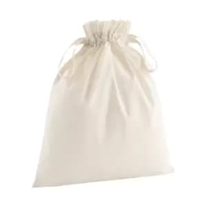 Image of Westford Mill Soft Organic Cotton Drawcord Bag (XS) (Natural)